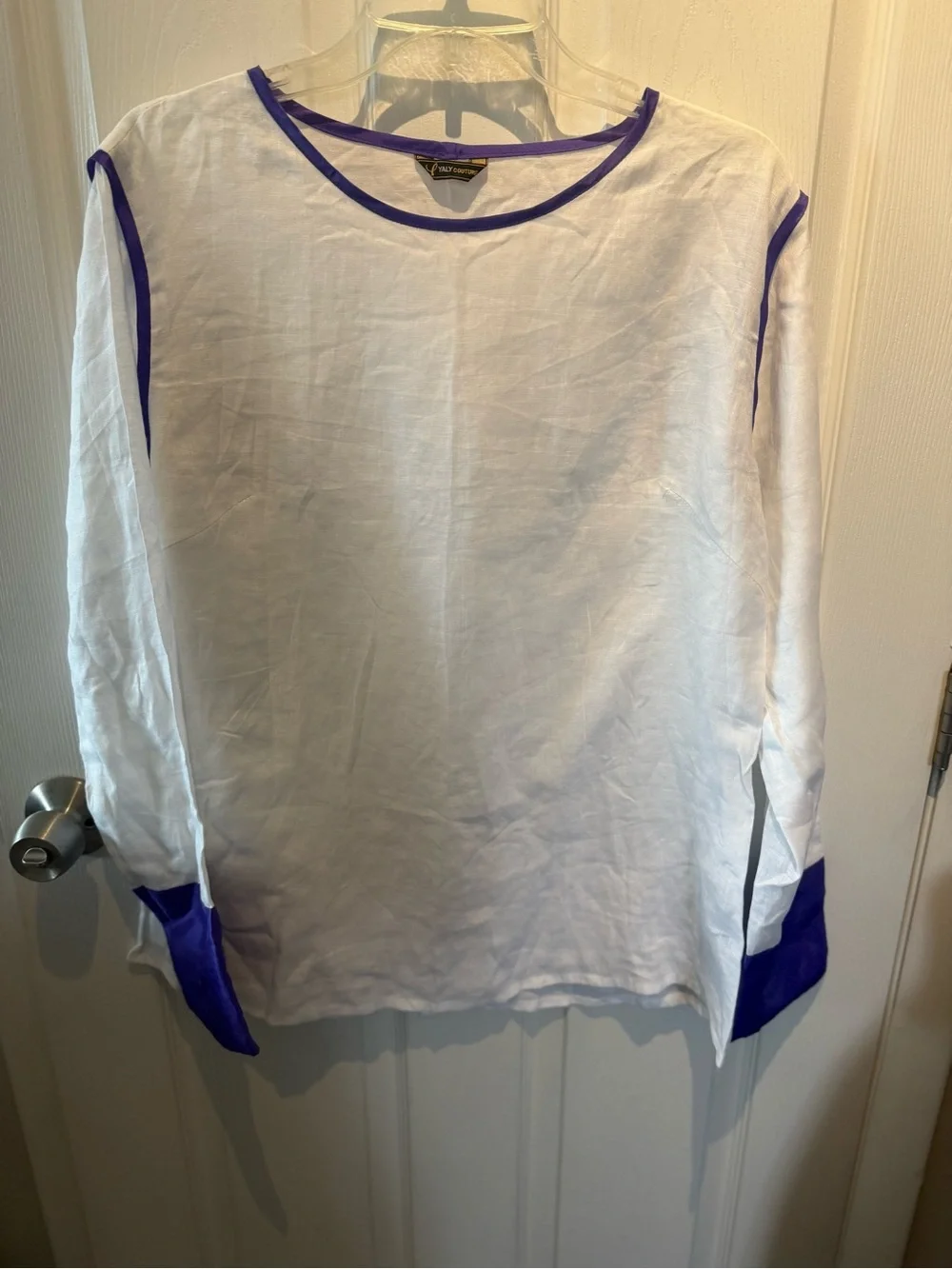 Yaly Couture Women's 100% Linen Japanese style sleeve M - Picture 1 of 7